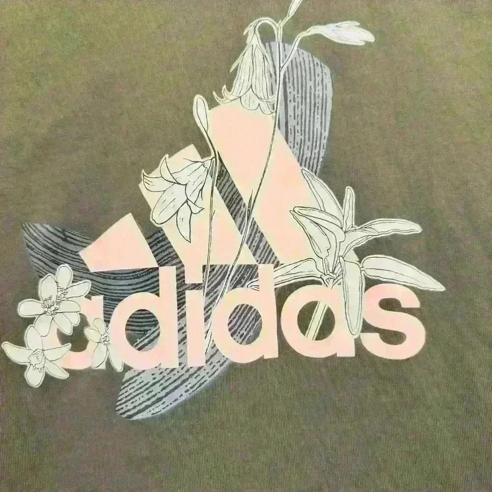 Adidas Nini Sum Graphic T-Shirt, Women’s Size Medium in Wild Pine color - Picture 7 of 13